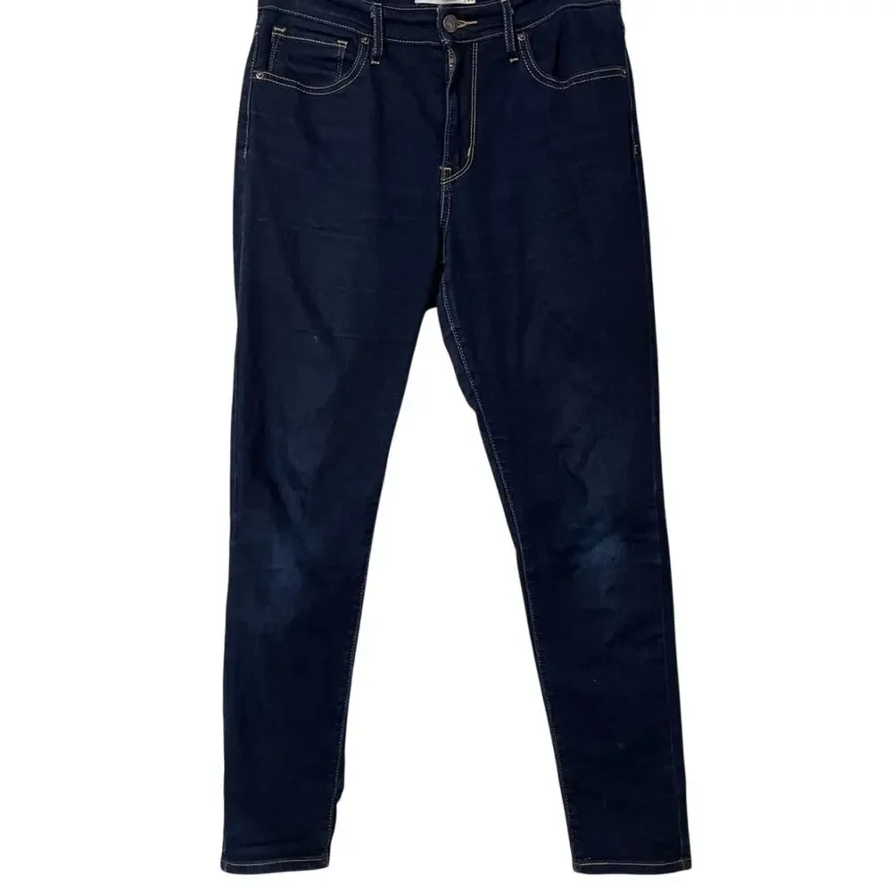 Levi’s Dark Wash 721 High Rise Skinny Jeans Womens 28 Blue Denim Zip Fly Fall
